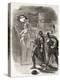 Hamlet, Horatio and Marcellus See the Ghost, from 'The Illustrated Library Shakespeare',…-null-Premier Image Canvas