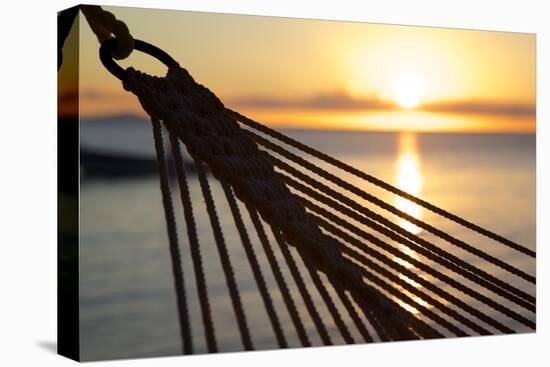 Hammock and Beach at Sunset-Frank Fell-Premier Image Canvas