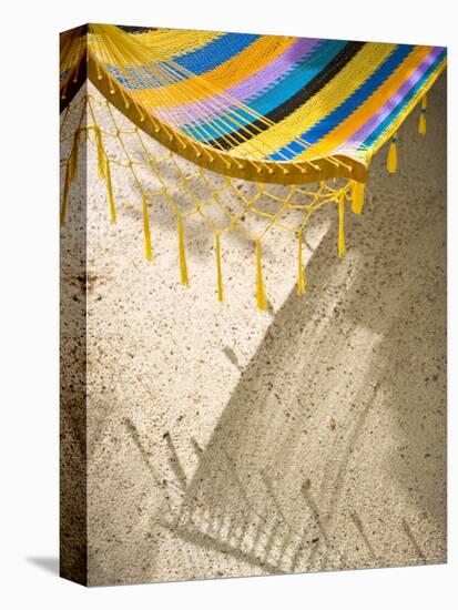 Hammock on Beach, Caye Caulker, Belize-Russell Young-Premier Image Canvas