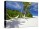 Hammock on Empty Tropical Beach, Maldives, Indian Ocean, Asia-Sakis Papadopoulos-Premier Image Canvas