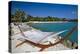 Hammock On Iguana Beach, Aruba-George Oze-Premier Image Canvas