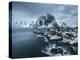 Hamnoy - Lofoten Islands, Norway Coastal Rocks and Mountains.-ClickAlps-Premier Image Canvas