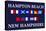 Hampton Beach, New Hampshire - Nautical Flags-Lantern Press-Stretched Canvas