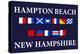 Hampton Beach, New Hampshire - Nautical Flags-Lantern Press-Stretched Canvas