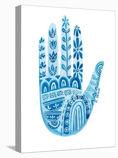 Hamsa Hand Of Power And Protection-Kerstin Stock-Stretched Canvas