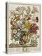 Hand Colored Engraving of Bouquet- October, 1730-Robert Furber-Premier Image Canvas