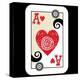 Hand Drawn Deck Of Cards, Doodle Ace Of Hearts-Andriy Zholudyev-Stretched Canvas