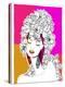 Hand Drawn Pop-Art Poster of a Fashion Model-LanaN.-Stretched Canvas