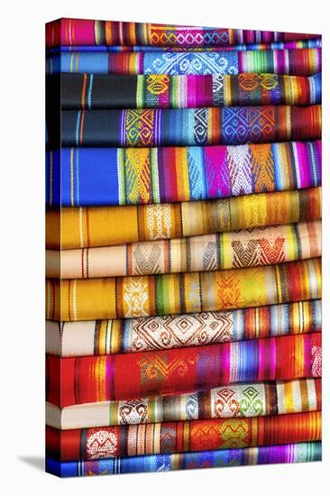 Hand Made Texitiles for Sale, Saquisili Market, Saquisili, Ecuador, Coropaxi Province-John Coletti-Premier Image Canvas