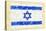 Hand Painted Acrylic Flag Of Israel-donatas1205-Stretched Canvas