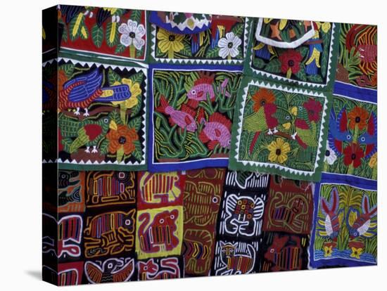 Hand-Stitched Molas, Kuna Indian, San Blas Islands, Panama-Cindy Miller Hopkins-Premier Image Canvas