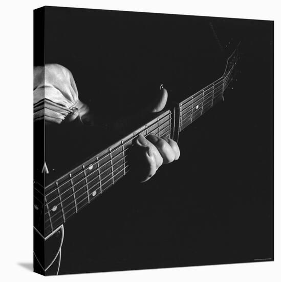 Hands of Maybelle Carter Millard of the Legendary Carter Family Musicians, Fingering a Guitar-Eric Schaal-Premier Image Canvas