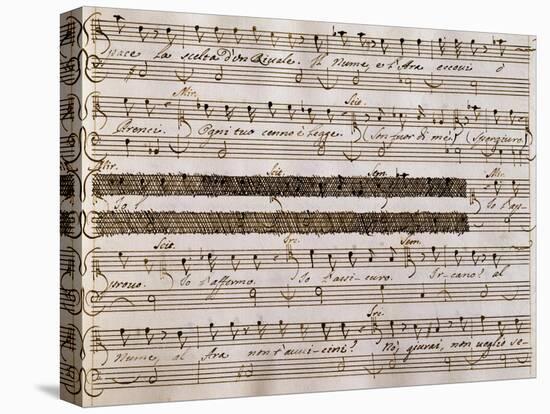 Handwritten Music Score of Semiramis-null-Premier Image Canvas