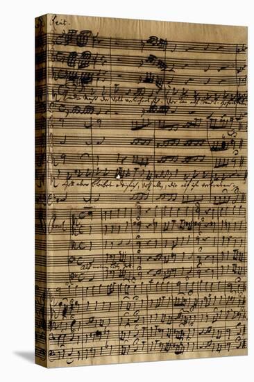 Handwritten Score for Cantatas No188-Johann Sebastian Bach-Premier Image Canvas