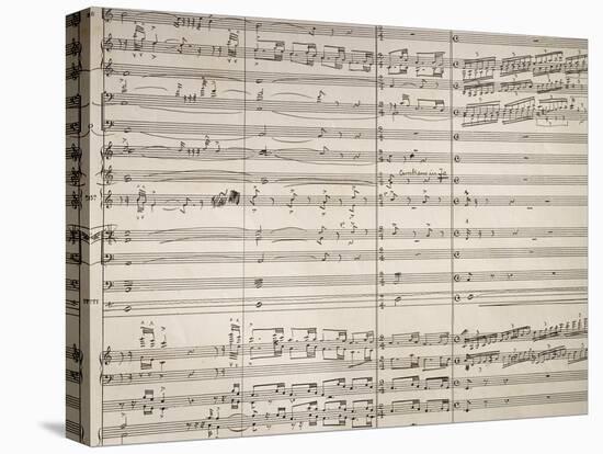 Handwritten Sheet Music for Isabeau, Opera by Pietro Mascagni-null-Premier Image Canvas