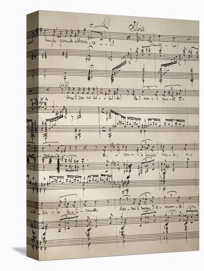 Handwritten Sheet Music for Zanetto, Opera by Pietro Mascagni-null-Premier Image Canvas