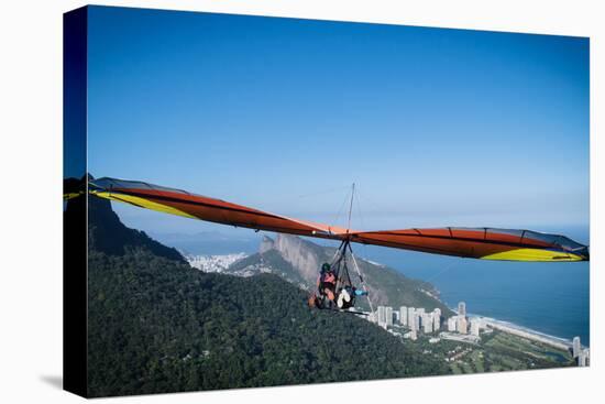 Hang gliding in Rio de Janeiro, Brazil, South America-Alexandre Rotenberg-Premier Image Canvas