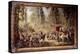 Hanging Depicting the Hunts of Louis Xvi: the Meeting at the Crossroads of the King's Well in Compi-Jean-Baptiste Oudry-Premier Image Canvas