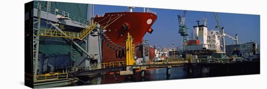 Hanjin Heavy Industries and Construction Shipyard, Busan, South Korea-null-Premier Image Canvas