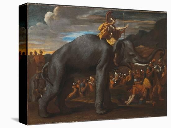 Hannibal Crossing the Alps on an Elephant-Nicolas Poussin-Premier Image Canvas