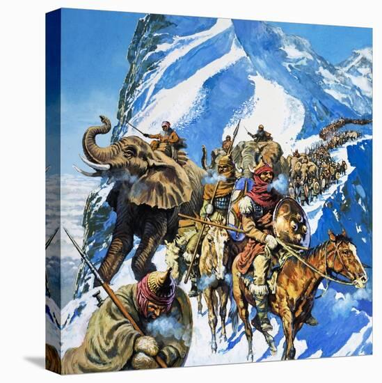 Hannibal Crossing the Alps-English School-Premier Image Canvas