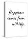 Happiness-Design Fabrikken-Stretched Canvas