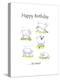 Happy Birthday Sheep-Jennifer Zsolt-Premier Image Canvas