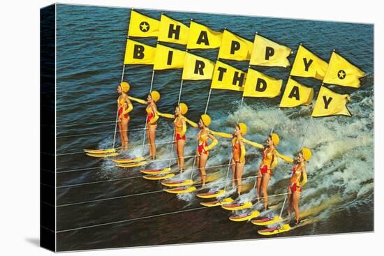 Happy Birthday, Water Skiers-null-Stretched Canvas