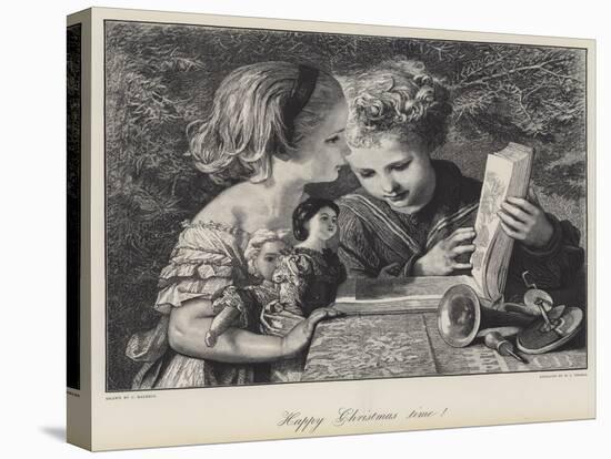 Happy Christmas Time!-Karl Wilhelm Friedrich Bauerle-Premier Image Canvas