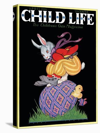 Happy Easter - Child Life, April 1928-Hazel Frazee-Premier Image Canvas