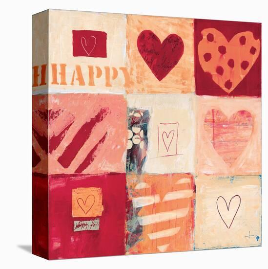 Happy Heart I-Anna Flores-Stretched Canvas