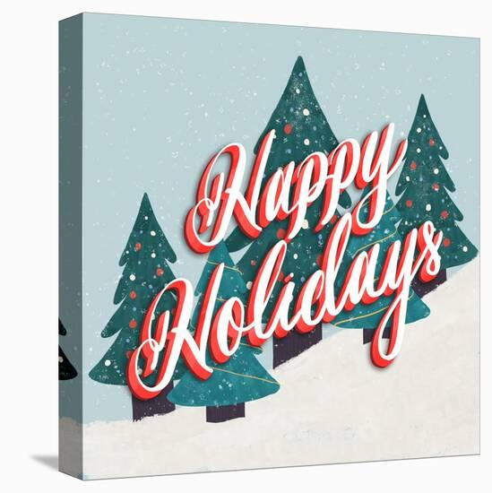 Happy Holidays In The Snow-Ashley Santoro-Premier Image Canvas