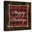 Happy Holidays on Plaid-Gina Ritter-Stretched Canvas