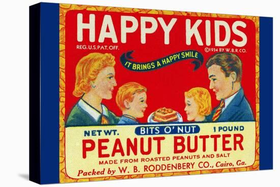 Happy Kids Bits O' Nut Peanut Butter-null-Stretched Canvas
