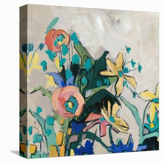 Happy Spring Florals II-Jacob Q-Stretched Canvas