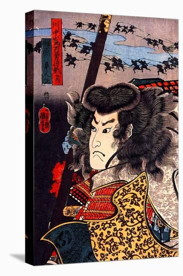 Hara Hayato No Sho Holding a Spear-Kuniyoshi Utagawa-Premier Image Canvas