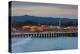 Harbor and Municipal Wharf at Dusk, Santa Cruz, California, USA-null-Premier Image Canvas