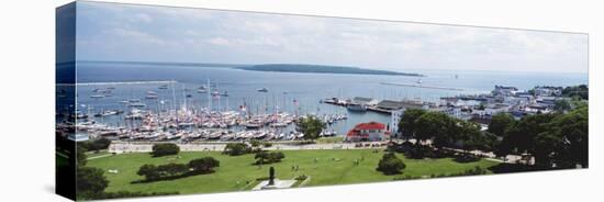 Harbor, Mackinac Island, Michigan, USA-null-Premier Image Canvas