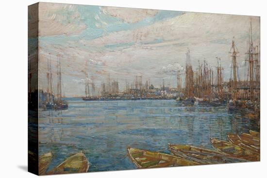 Harbor of a Thousand Masts-Frederick Childe Hassam-Stretched Canvas