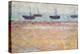 Harbor of Grandcamp (Four Boats) (Oil on Panel)-Georges Pierre Seurat-Premier Image Canvas