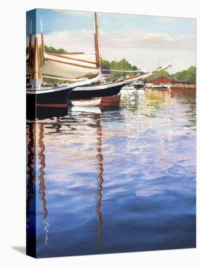 Harbor Reflections-Joanne Parent-Stretched Canvas