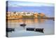 Harbour and Fishing Boats with Oudaia Kasbah and Coastline in Background, Rabat, Morocco-Neil Farrin-Premier Image Canvas