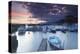 Harbour at Sunset, Neuchatel, Switzerland, Europe-Ian Trower-Premier Image Canvas