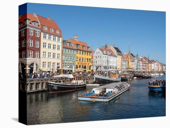 Harbour cruise boats, Nyhavn Harbour, Copenhagen, Denmark, Scandinavia, Europe-Jean Brooks-Premier Image Canvas