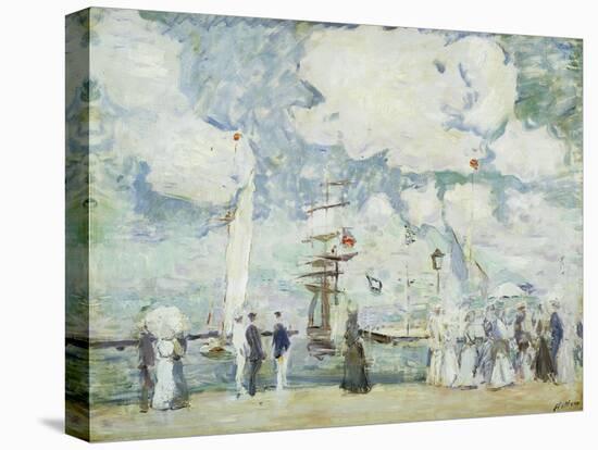 Harbour Entrance at Deauville-Paul Cesar Helleu-Premier Image Canvas