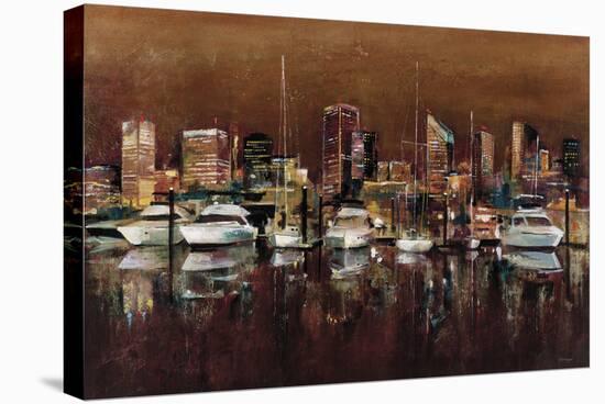 Harbour Night-Georgie-Stretched Canvas