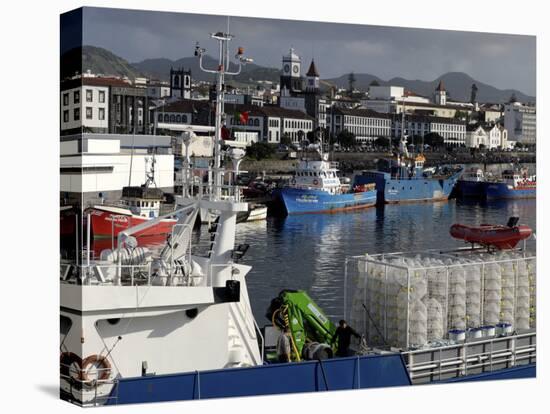 Harbour, Ponta Delgada, Sao Miguel Island, Azores, Portugal, Europe-De Mann Jean-Pierre-Premier Image Canvas