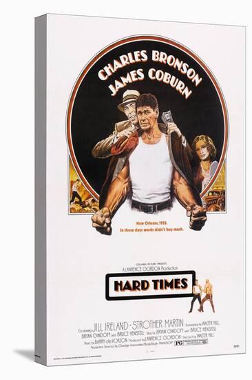 Hard Times, Top from Left: James Coburn, Charles Bronson, Jill Ireland, 1975-null-Stretched Canvas