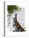 Hare with Butterfly Cloak-Fab Funky-Stretched Canvas