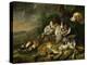 Hares and fowl (the bag) watched by a dog-Jan Fyt-Premier Image Canvas